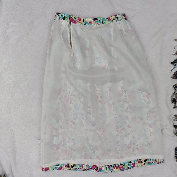 Vintage country sophisticates by pendleton Floral Rayon Skirt - Picture 7 of 12